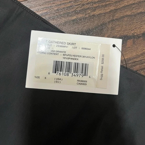 Calvin Klein Soft Gathered Skirt NWT Size 6 - Picture 3 of 6